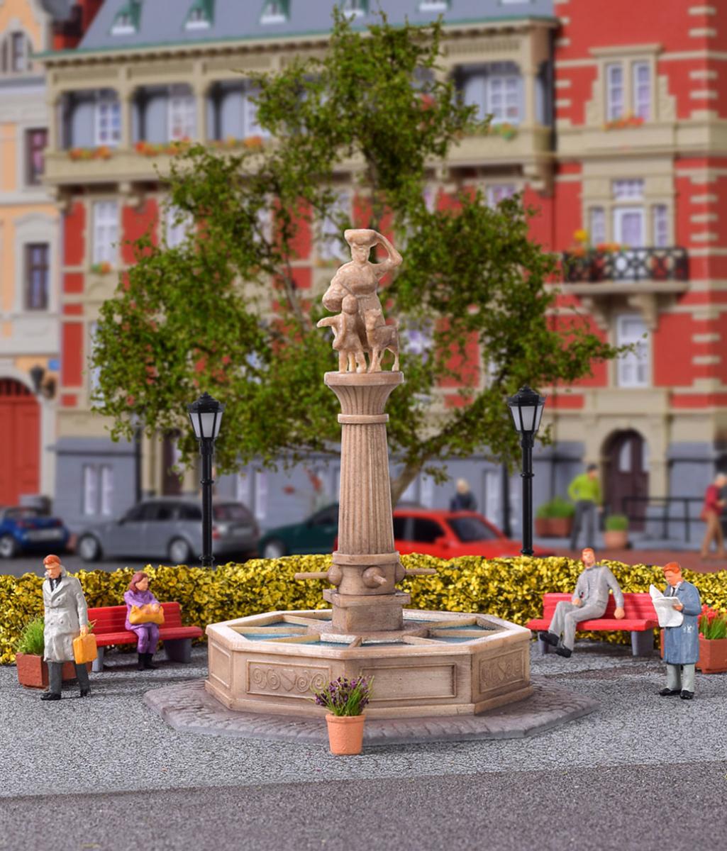 Kibri 38151 H0 Deko-Set Brunnen