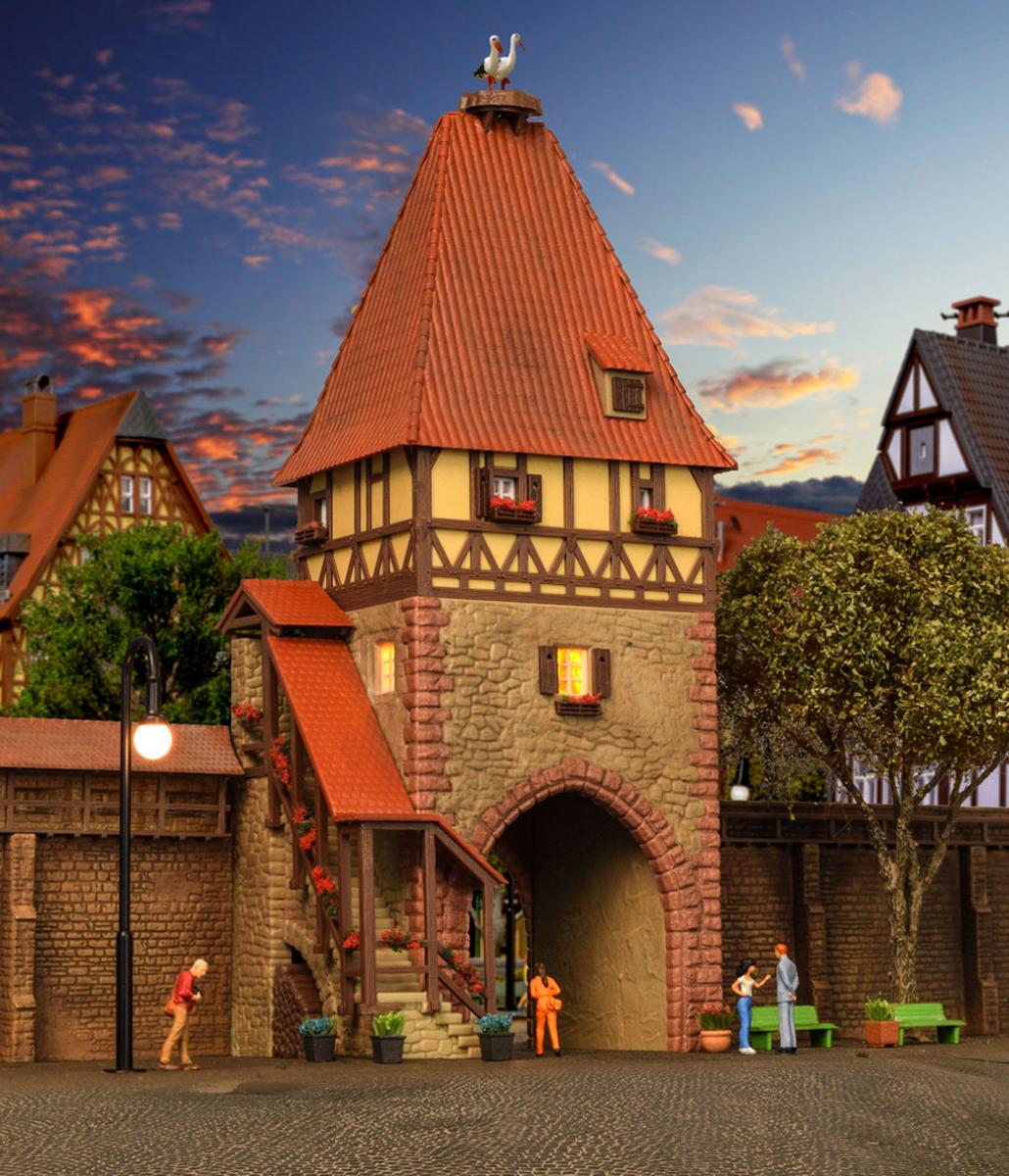 Kibri 38470 H0 Fachwerkturm mit Tor