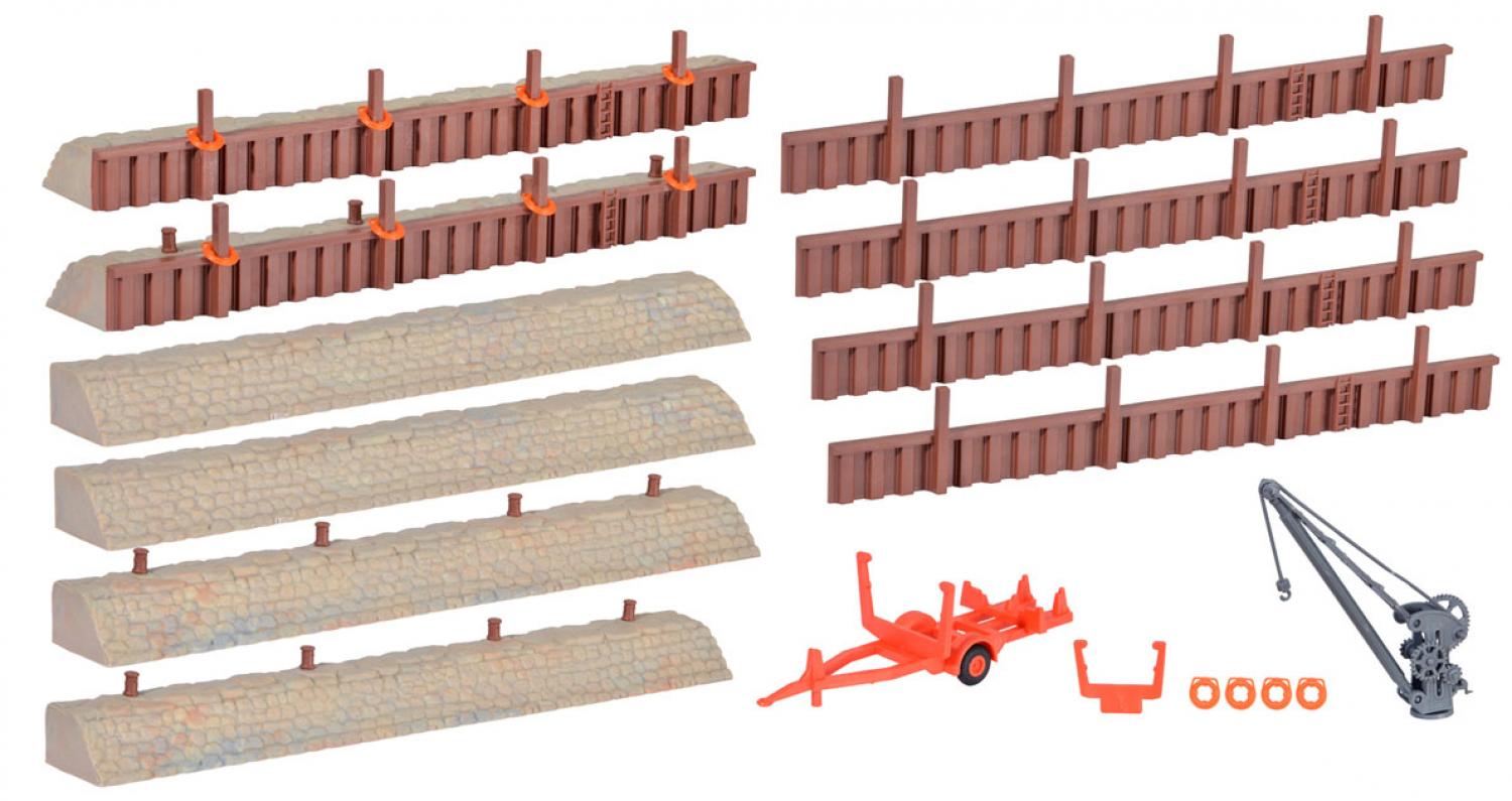 Kibri 38528 H0 Deko-Set Binnenhafen