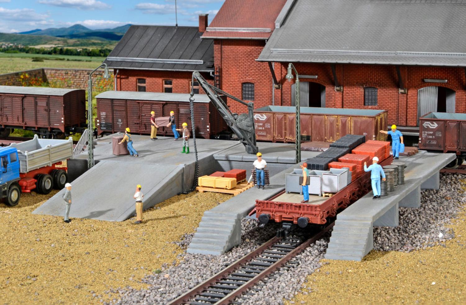 Kibri 38620 H0 Deko-Set Laderampen mit Kr