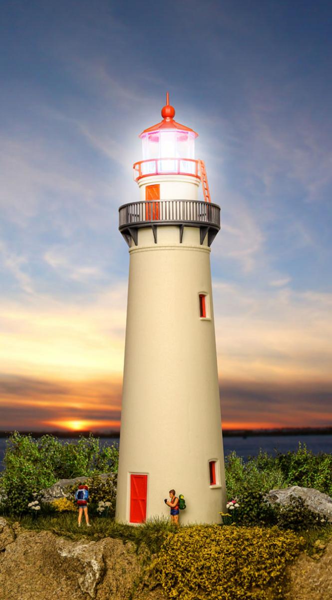 Kibri 39170 H0 Leuchtturm mit LED-Feuer