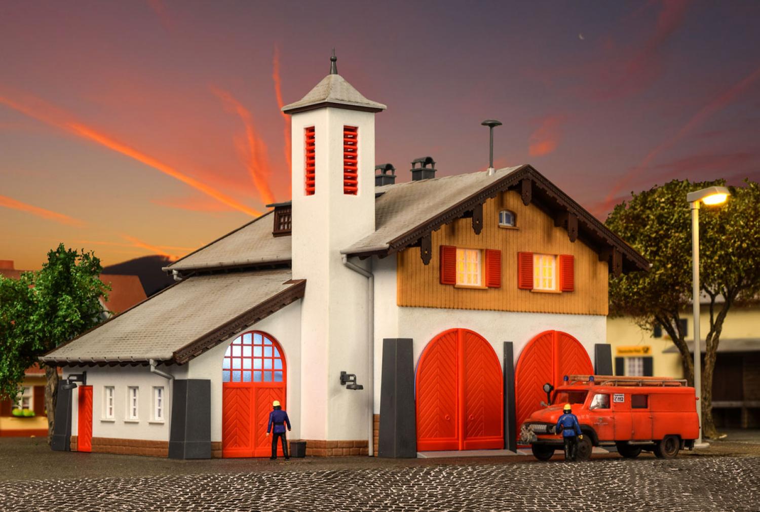 Kibri 39214 H0 Feuerwehr mit Dorfgemeinsc