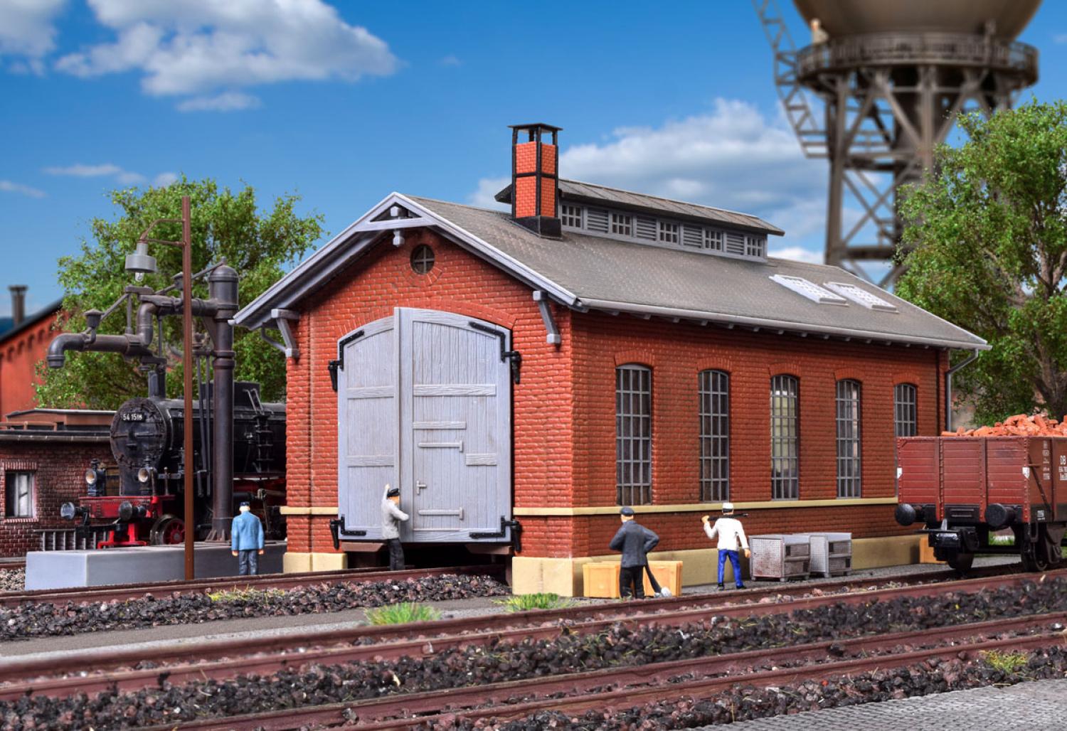 Kibri 39307 H0 Lokschuppen, einständig