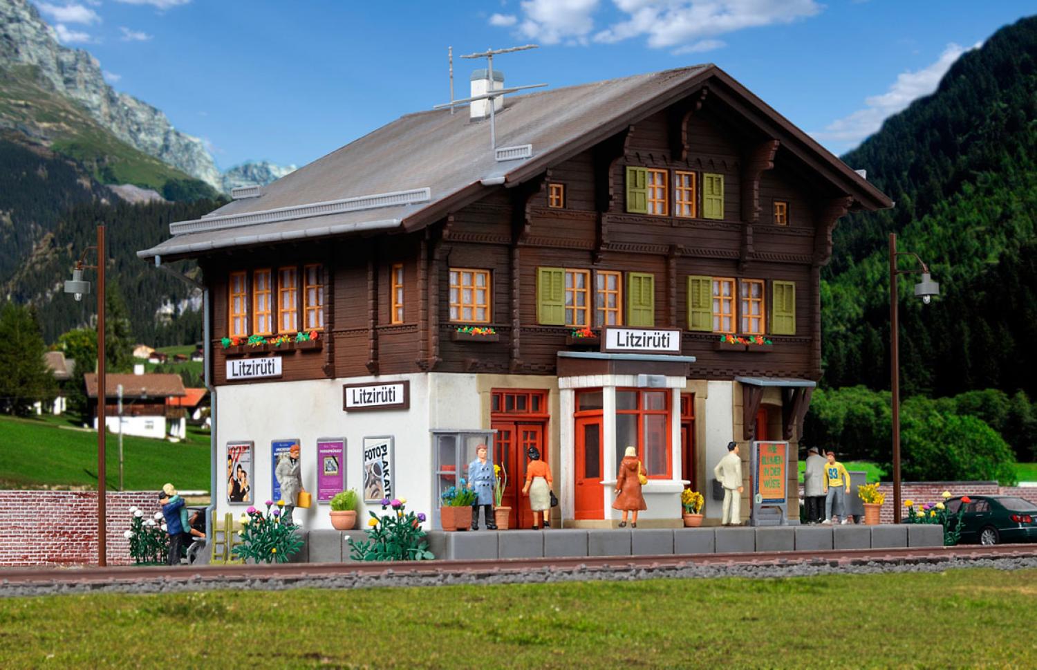 Kibri 39497 H0 Bahnhof Litziruti inkl.HBL