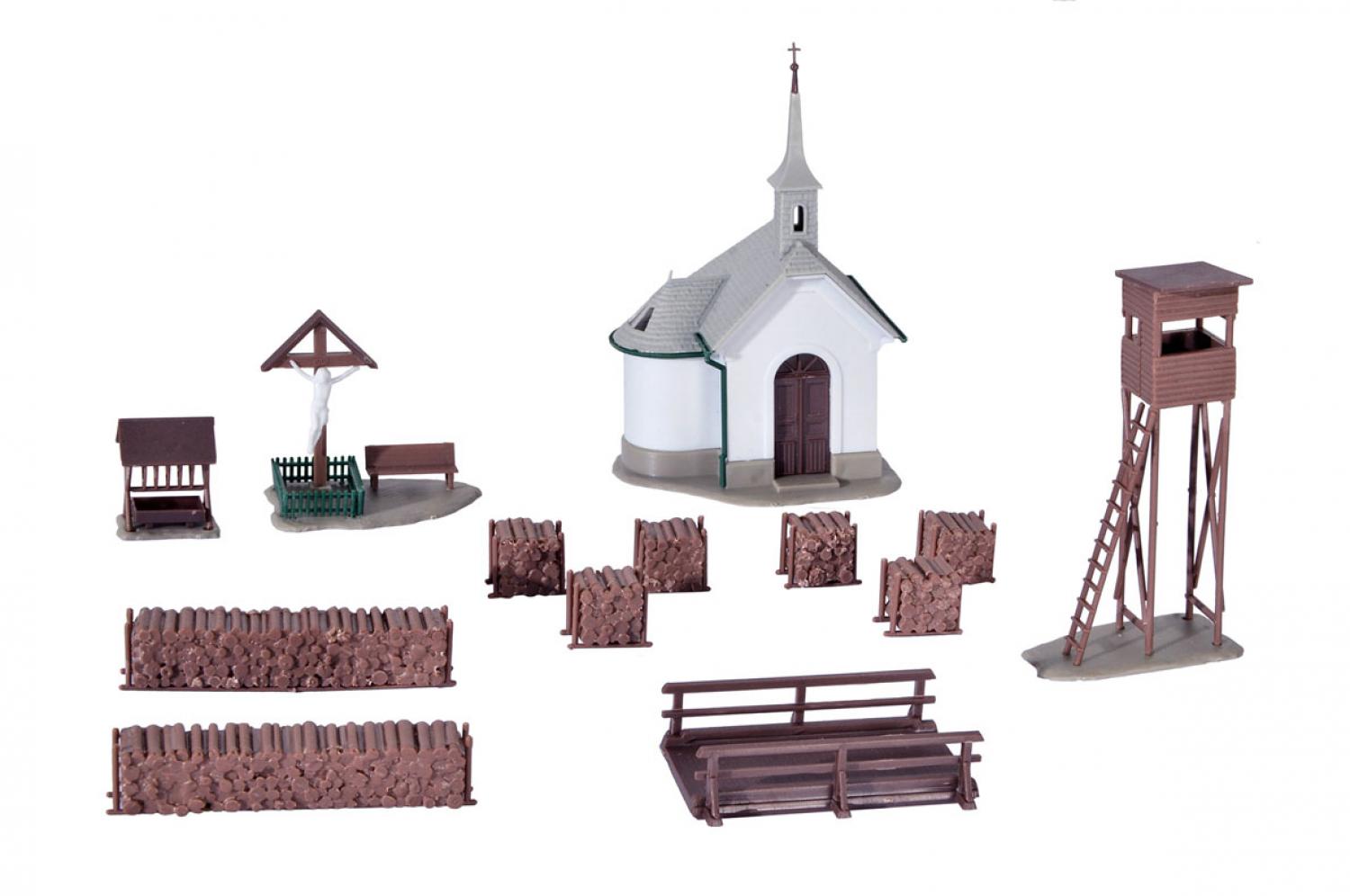 Kibri 39780 H0 Kapelle mit Zub. in Hirsch