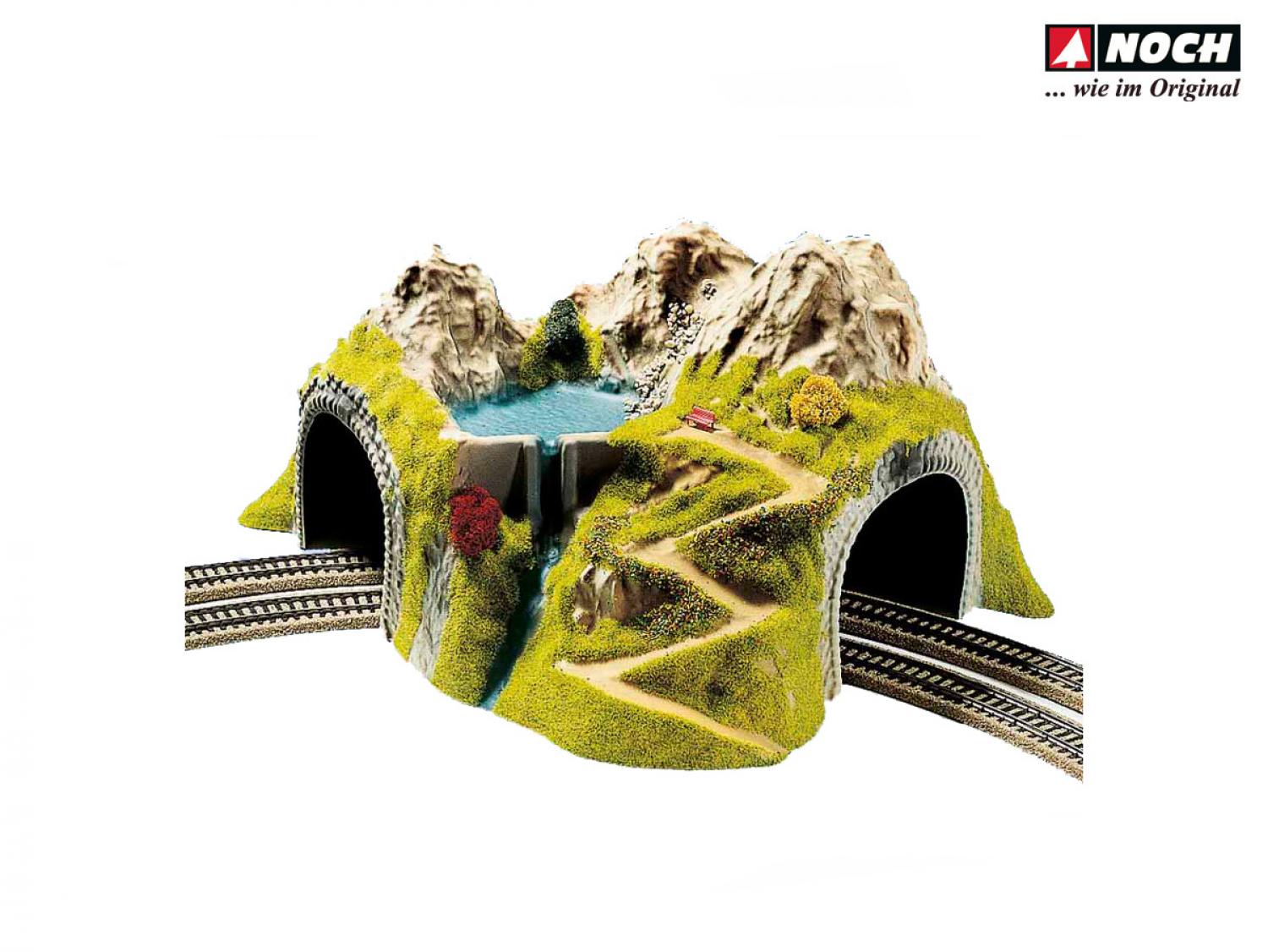 Noch 05180 H0 Ecktunnel  2-gleisig, gebogen