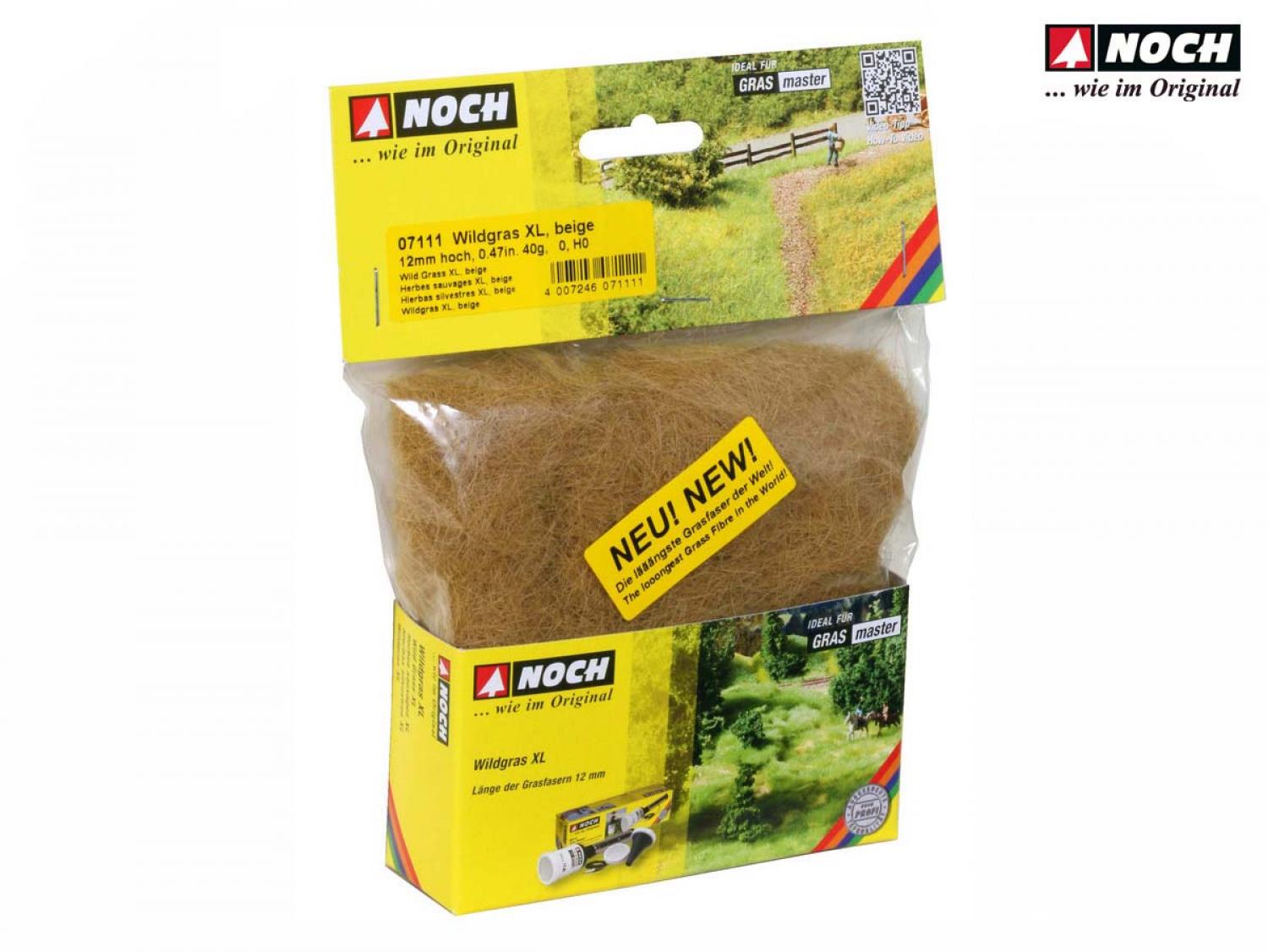 Noch 07111 Wildgras XL beige, 12 mm, 40 g