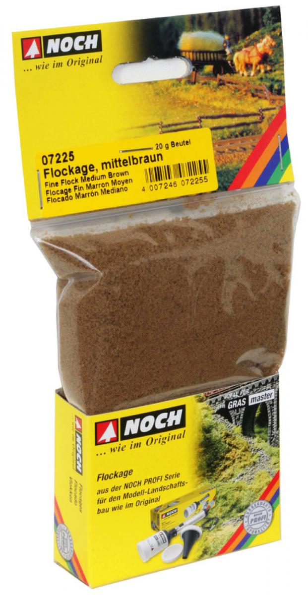 Noch 07225 Flockage mittelbraun, 20 g