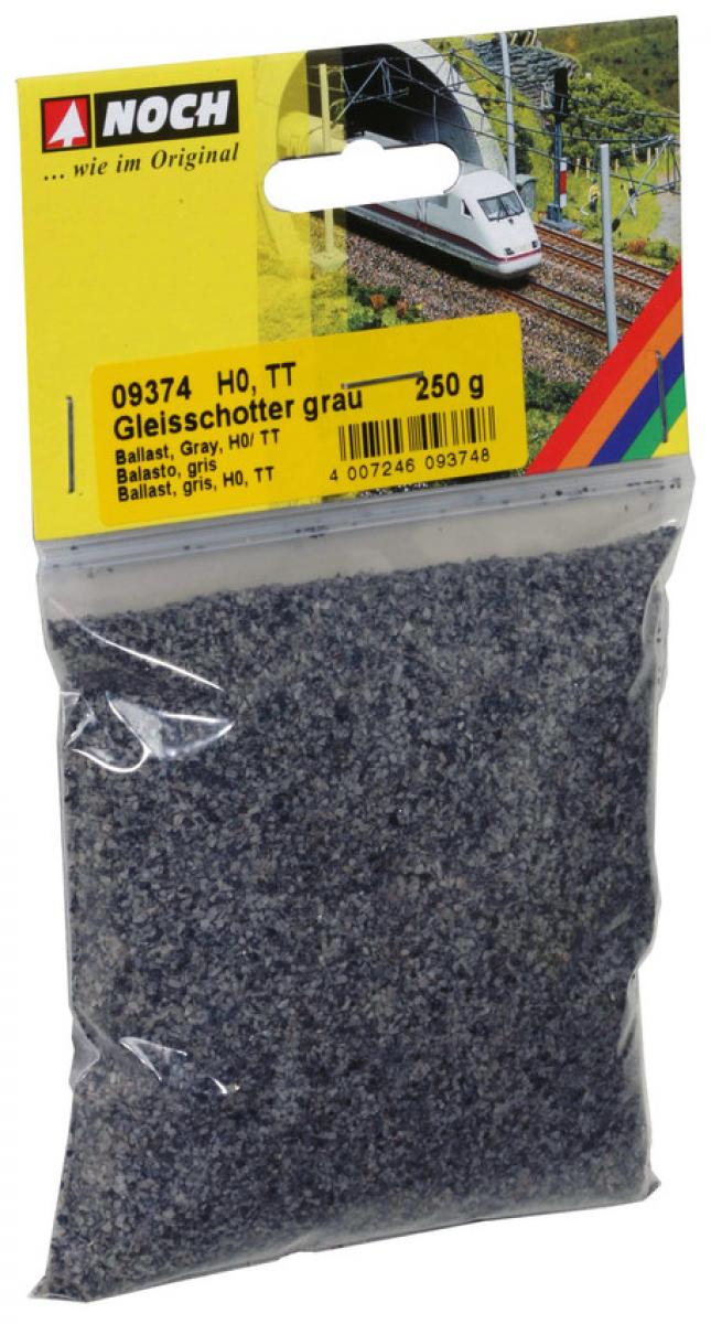 Noch 09374 H0,TT Gleisschotter grau, 250 g