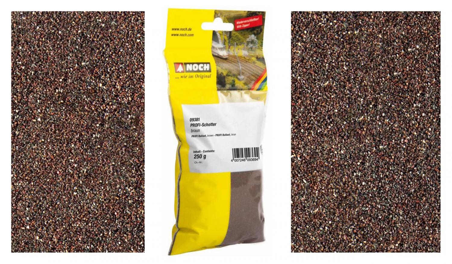 Noch 09181 N/Z PROFI-Schotter, braun, 250g