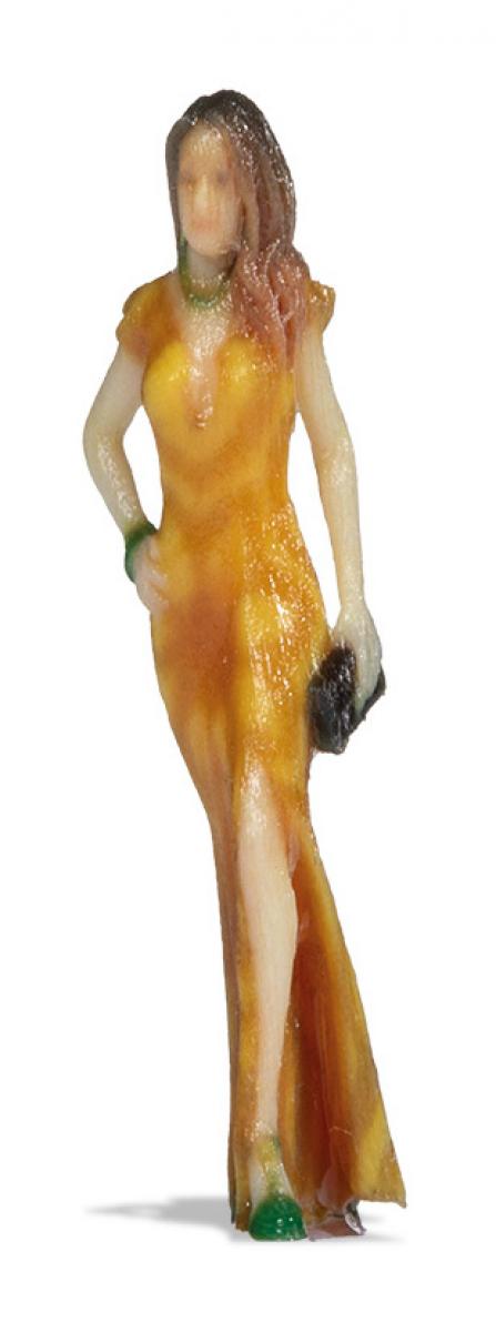 NOCH 10406 H0 Dame im gelben Kleid 3D-Druck