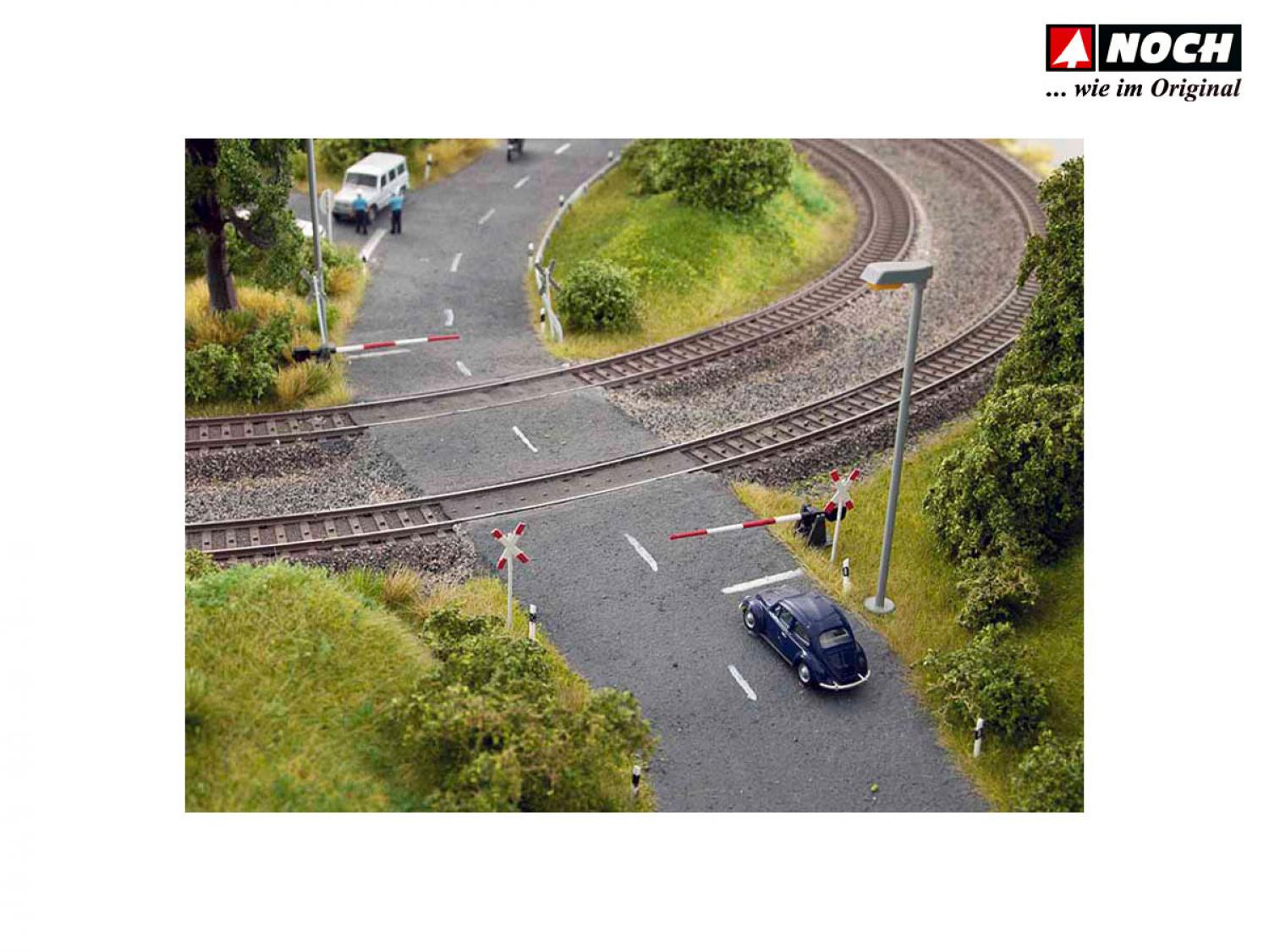 Noch 14307 H0 Bahnschranken mit Andreaskreuzen
