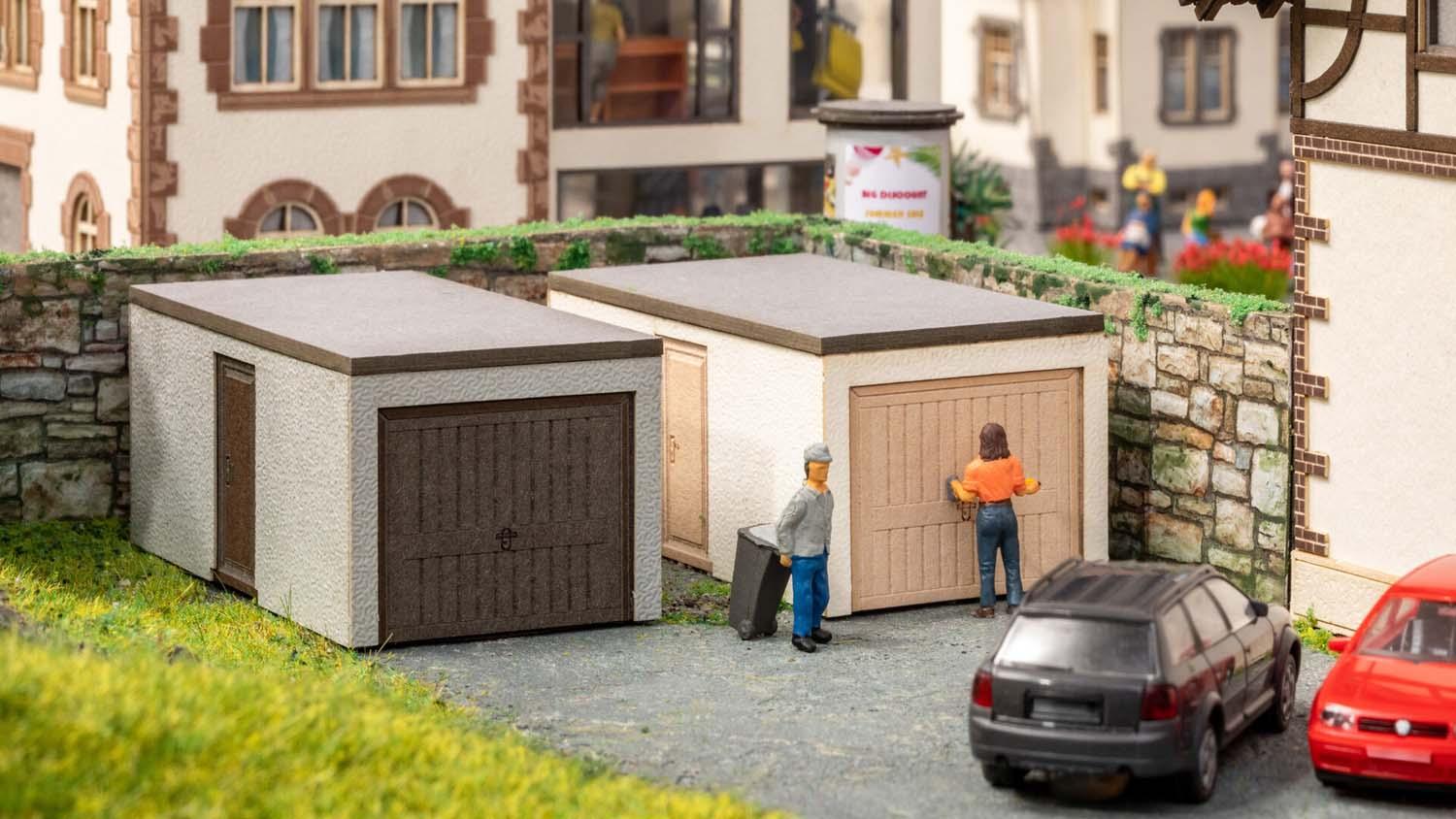Noch 14319 H0 Fertig-Garagen 2 Stück