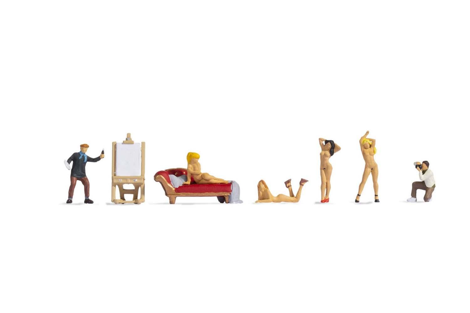 NOCH 15948 H0 Figuren Künstler + Aktmodelle