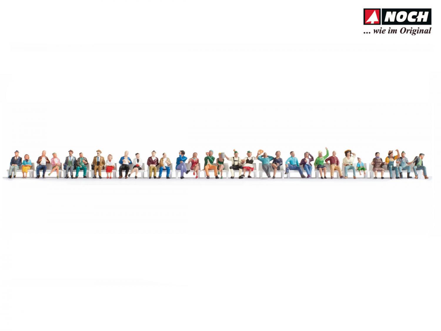 Noch 16045 H0 Mega-Spar-Set “Sitzende” 30 Figuren