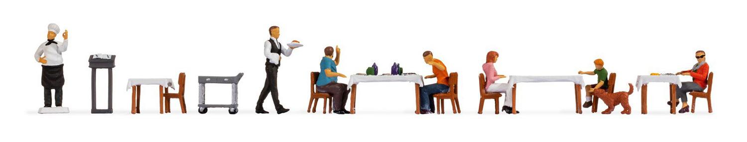 Noch 16246 H0 Figuren-Themenwelt "Restaurant"
