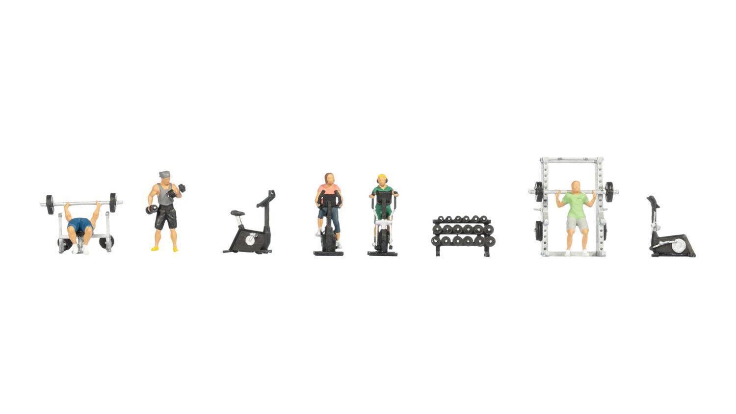 Noch 16292 Figuren-Themenwelt „Fitness-Studio" (H0)
