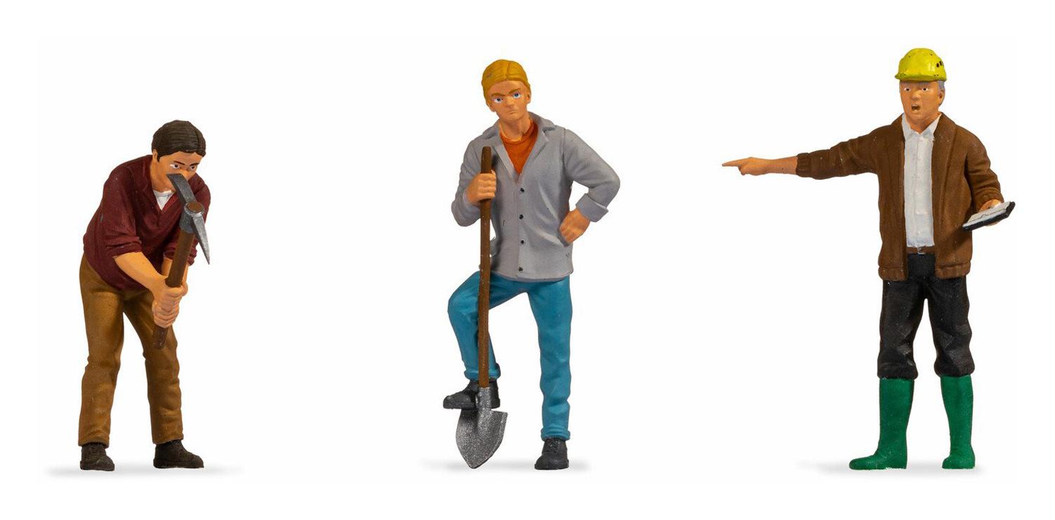 NOCH 17330 Bauarbeiter Figuren (Spur G)