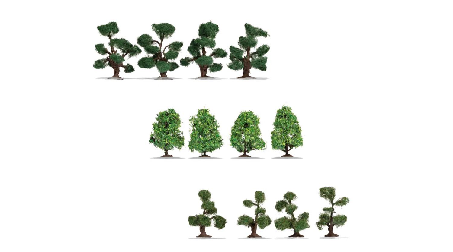 Noch 21546 H0/TT Zierbüsche, 4-5cm, 12 Stück