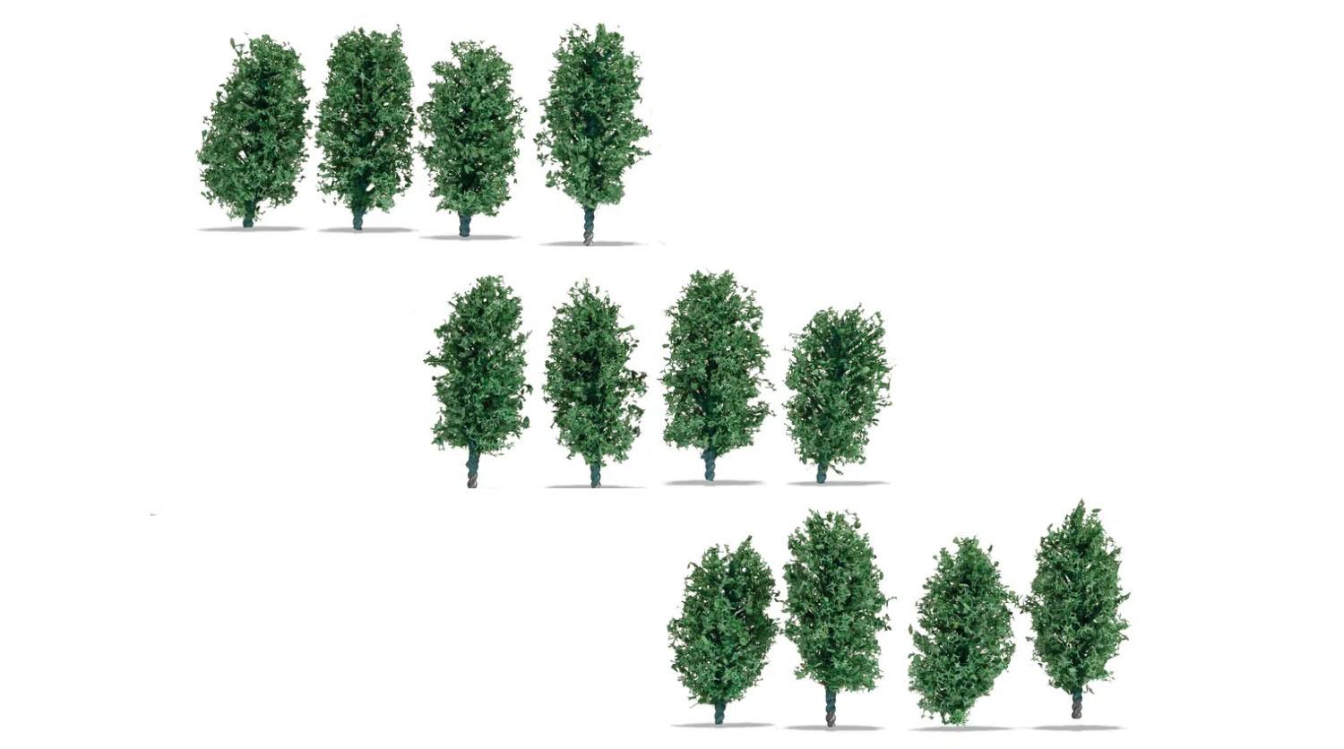 Noch 21547 H0/TT Thuja-Hecke, 3 cm, 12 Stück