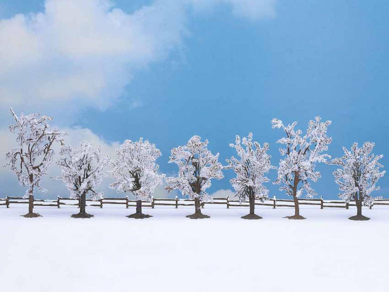Noch 25075 Winterbäume 7 Stück, 8 - 10 cm hoch