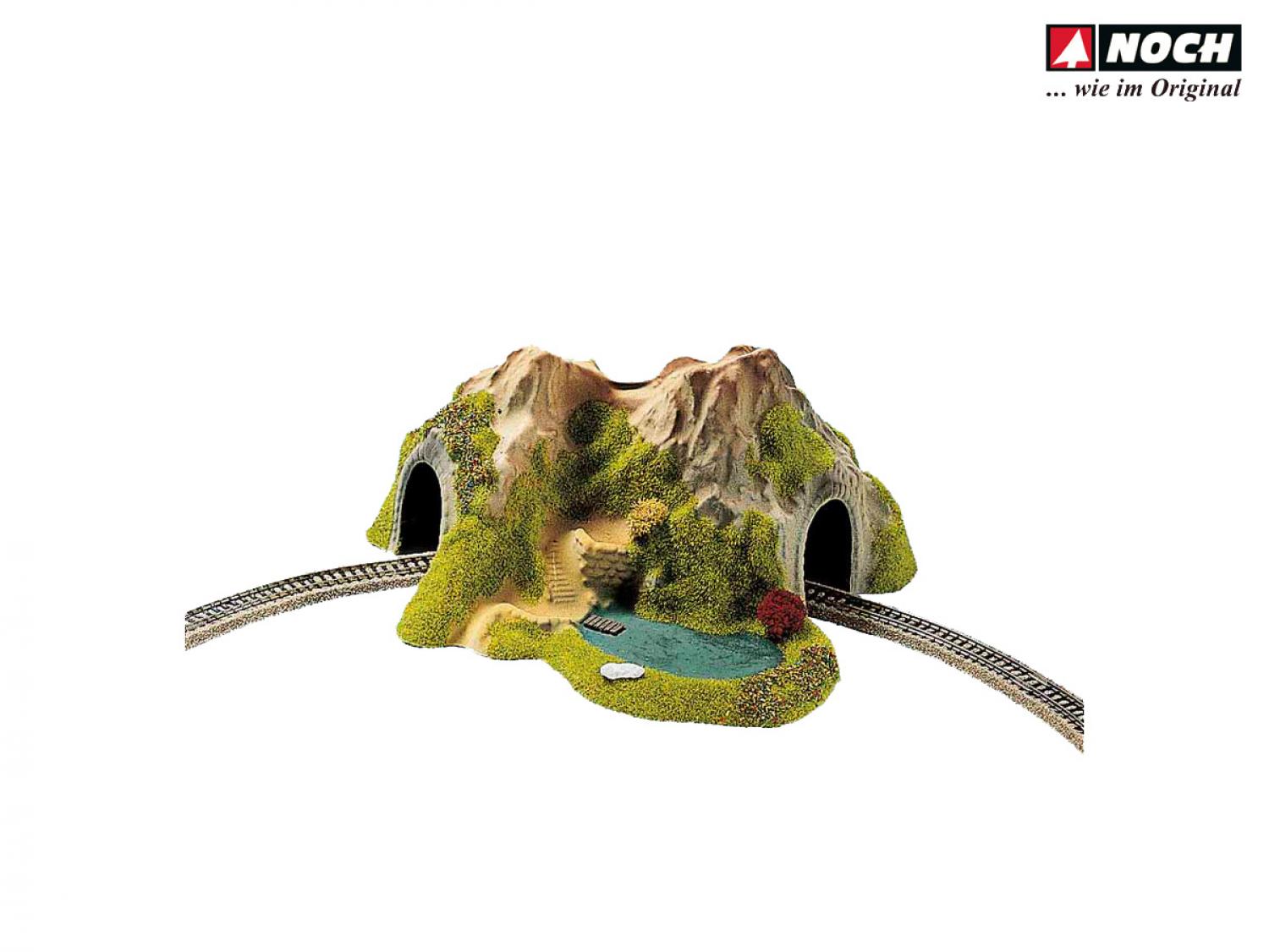 Noch 34660 N Ecktunnel 1-gleisig, gebogen, 25 x 25 cm