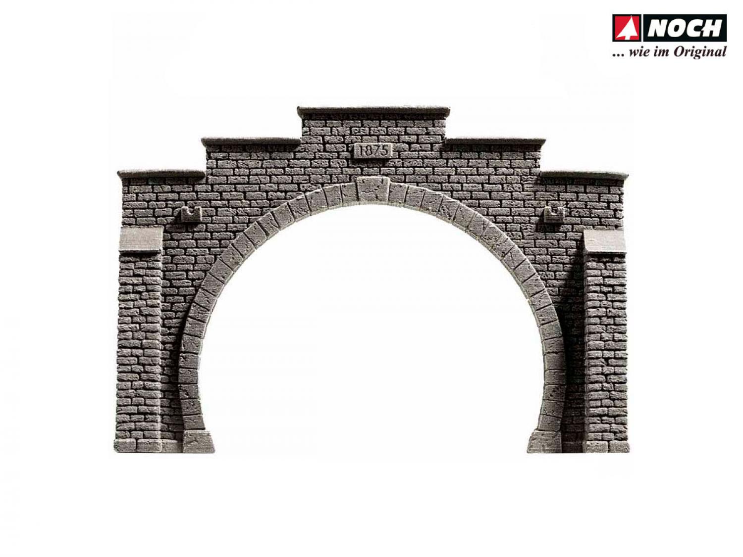 Noch 34852 N Tunnel-Portal 2-gleisig, 12,3 x 8,5 cm