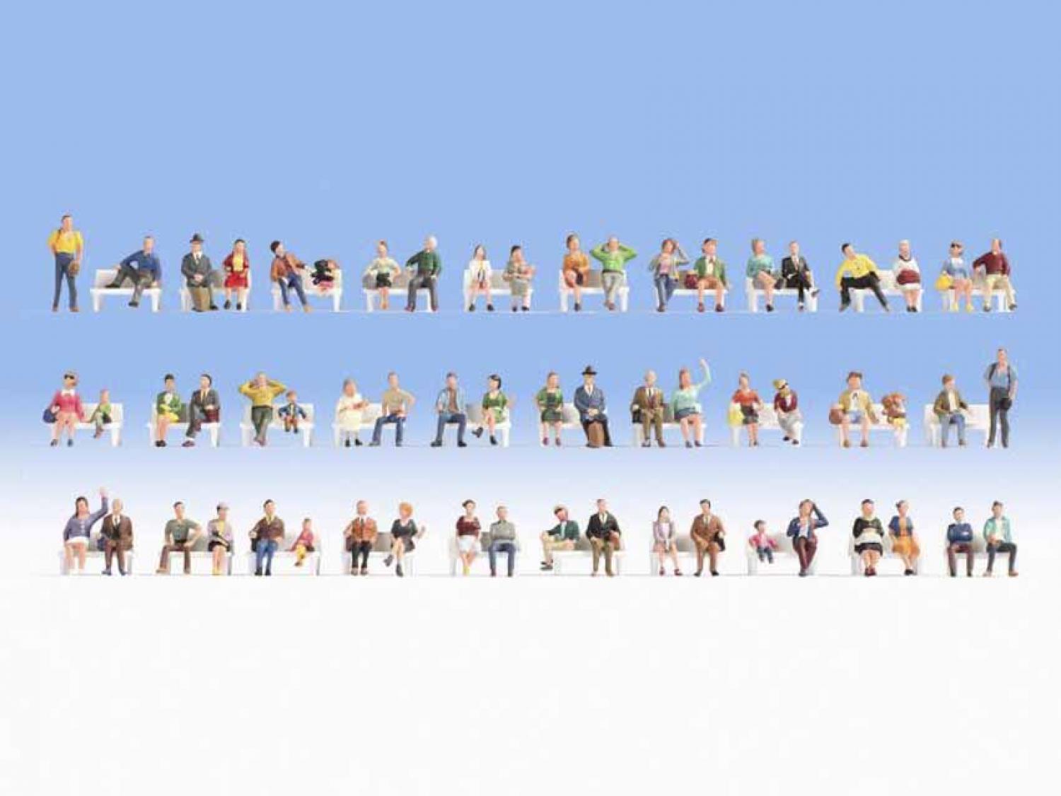 Noch 46071 TT Mega-Spar-Set “Sitzende” 60 Figuren