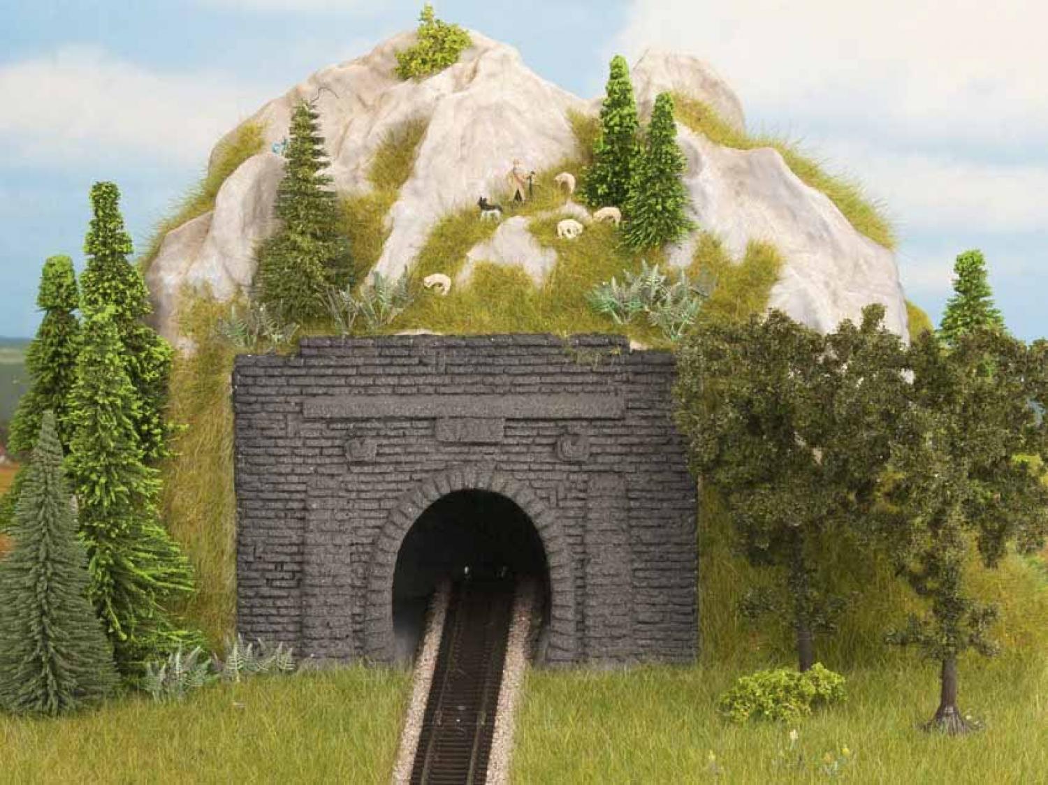 Noch 48790 TT Vorsatz-Portal 1-gleisig, 2 Stück, 14 x 10,5 c