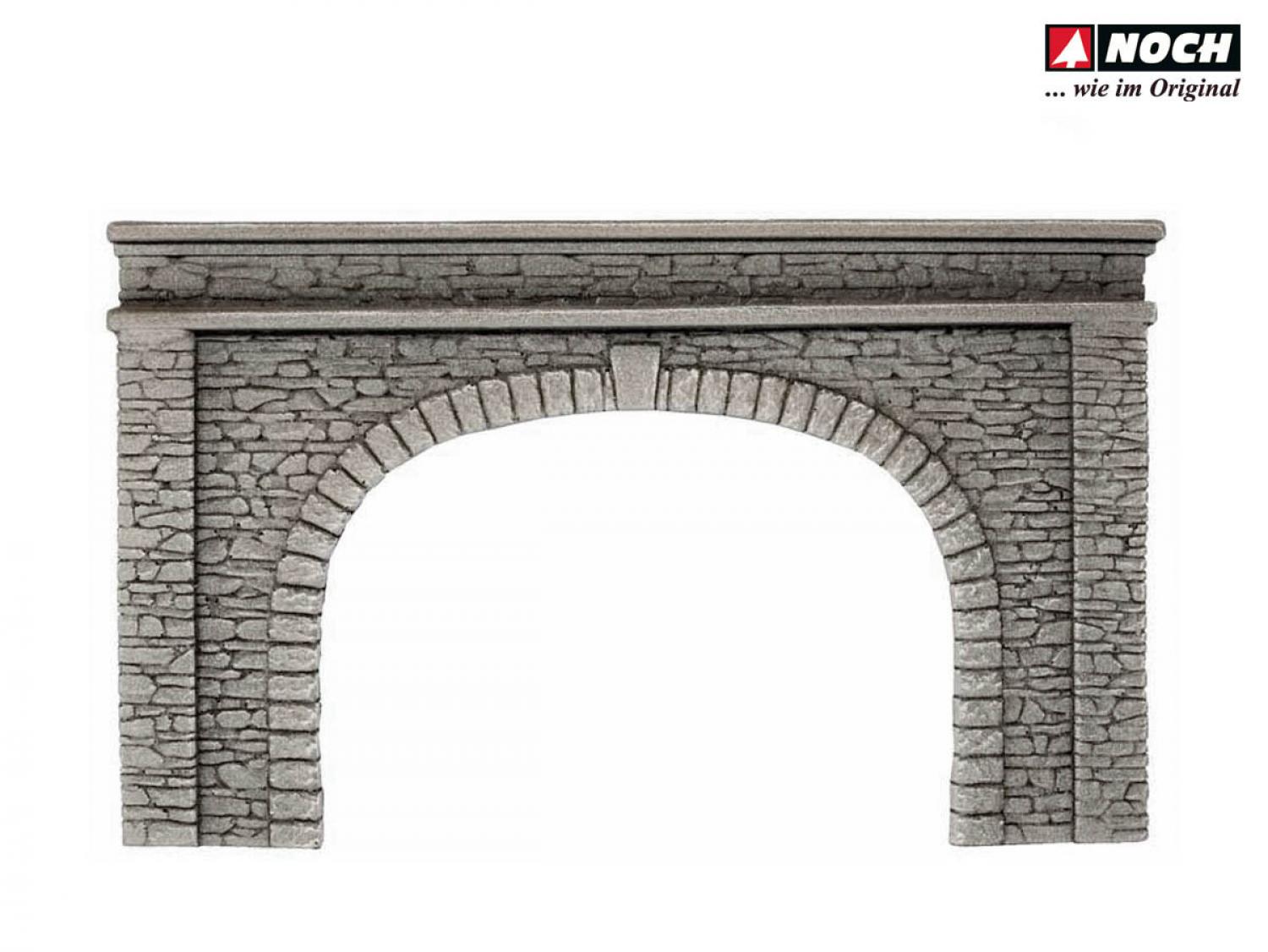 Noch 58062 H0 Tunnel-Portal 2-gleisig, 22 x 13 cm