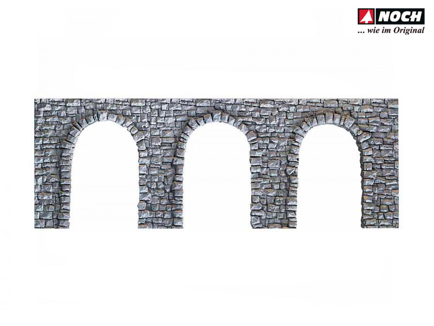 Noch 58260 H0 Arkadenmauer offen, 27 x 10 cm
