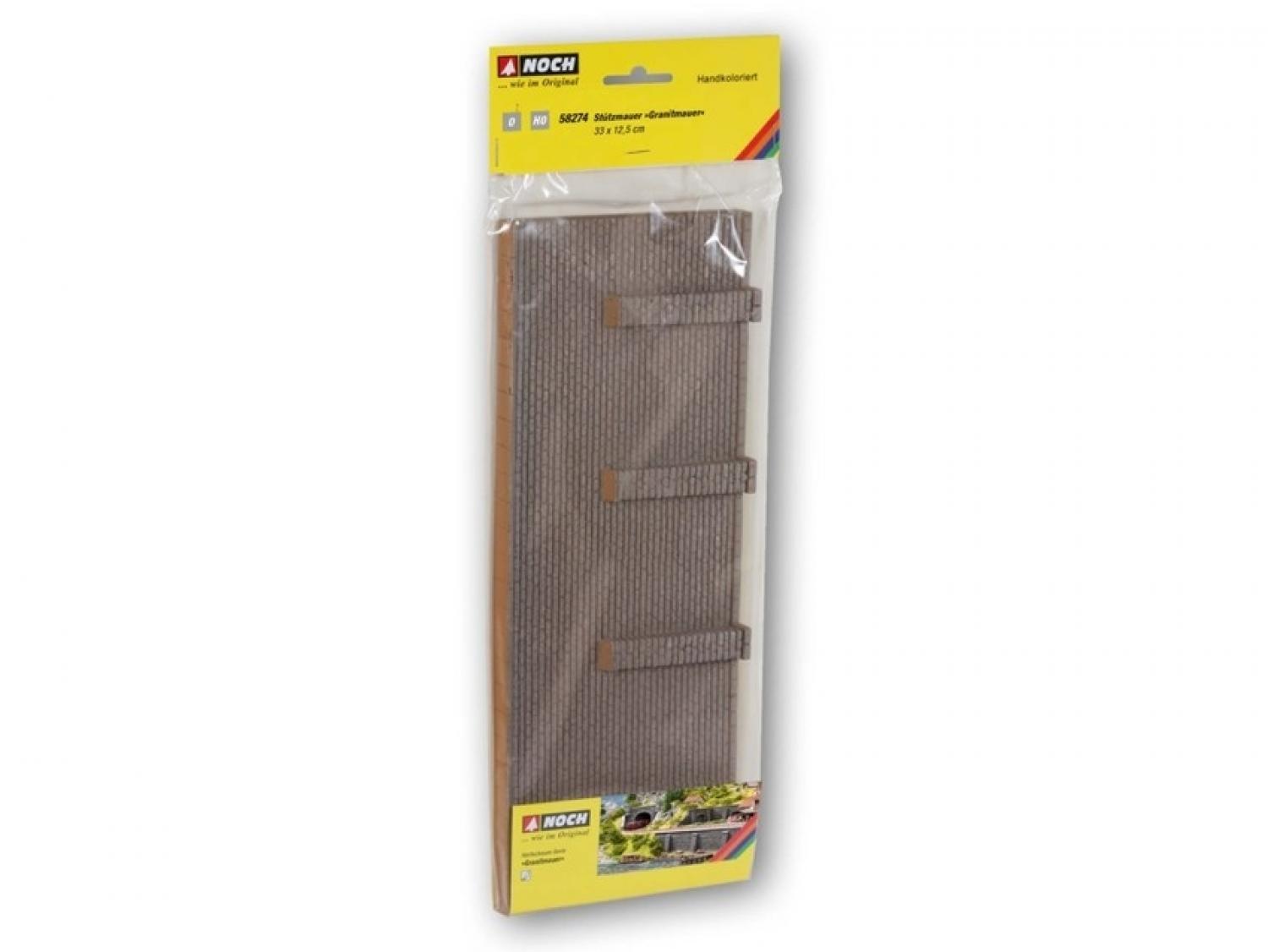 NOCH 58274 Stützmauer 33 x 12,5 cm (0,H0)
