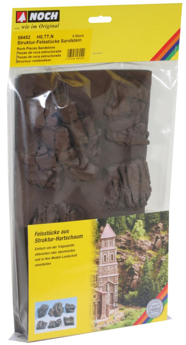 Noch 58452 Felsstücke “Sandstein” 6 Stück