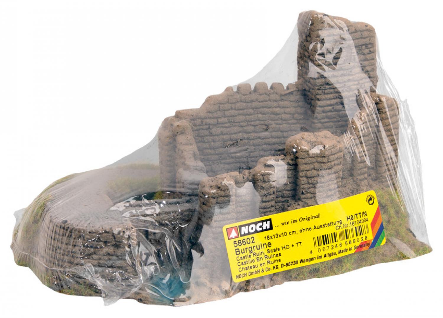 Noch 58602 Burgruine 16 x 13 cm, 10 cm hoch