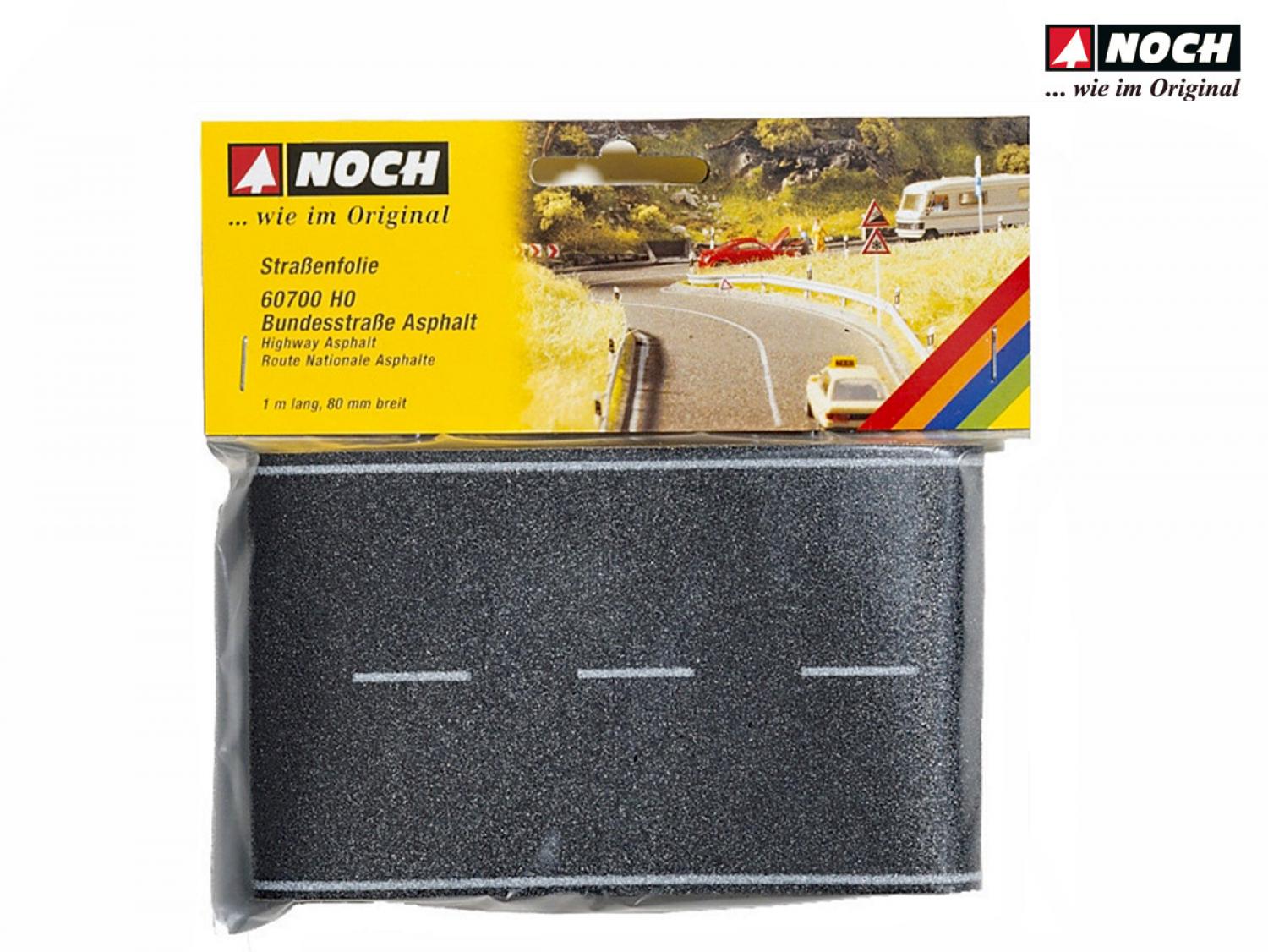 Noch 60700 H0 Bundesstraße Asphalt, 100 x 8 cm