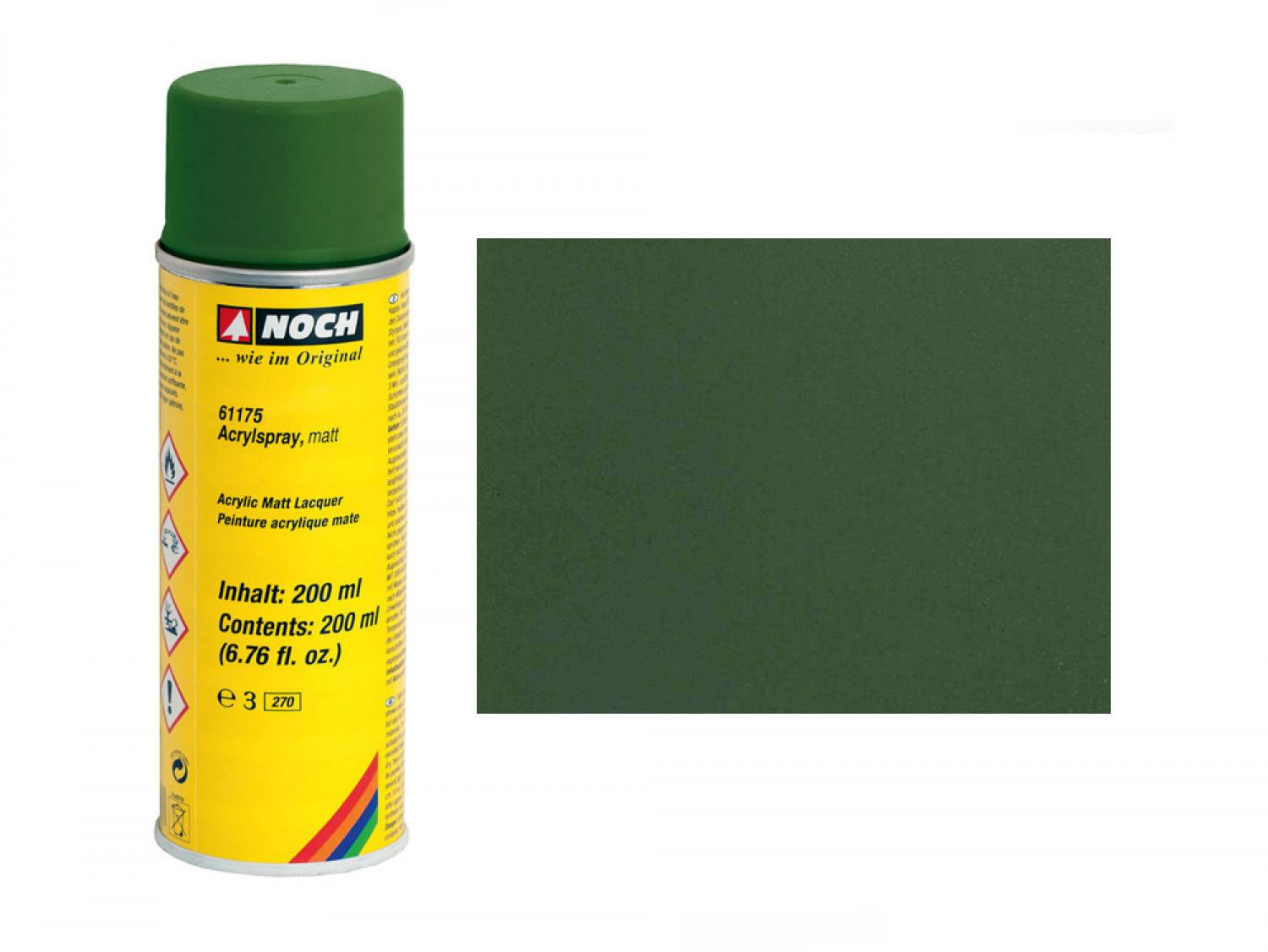 Noch 61175 Acrylspray, matt, dunkelgrün 200 ml