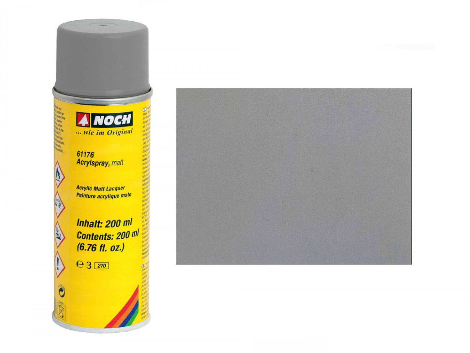 Noch 61176 Acrylspray, matt, grau 200 ml