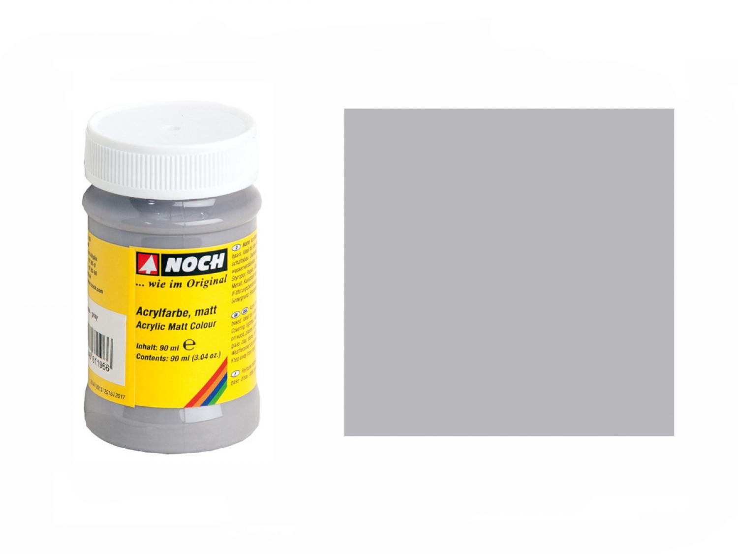 Noch 61196 Acrylfarbe, matt, grau