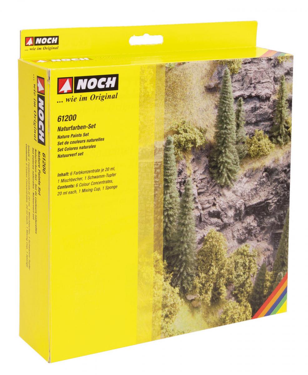 Noch 61200 Naturfarben-Set, 6 Farben je 20 ml