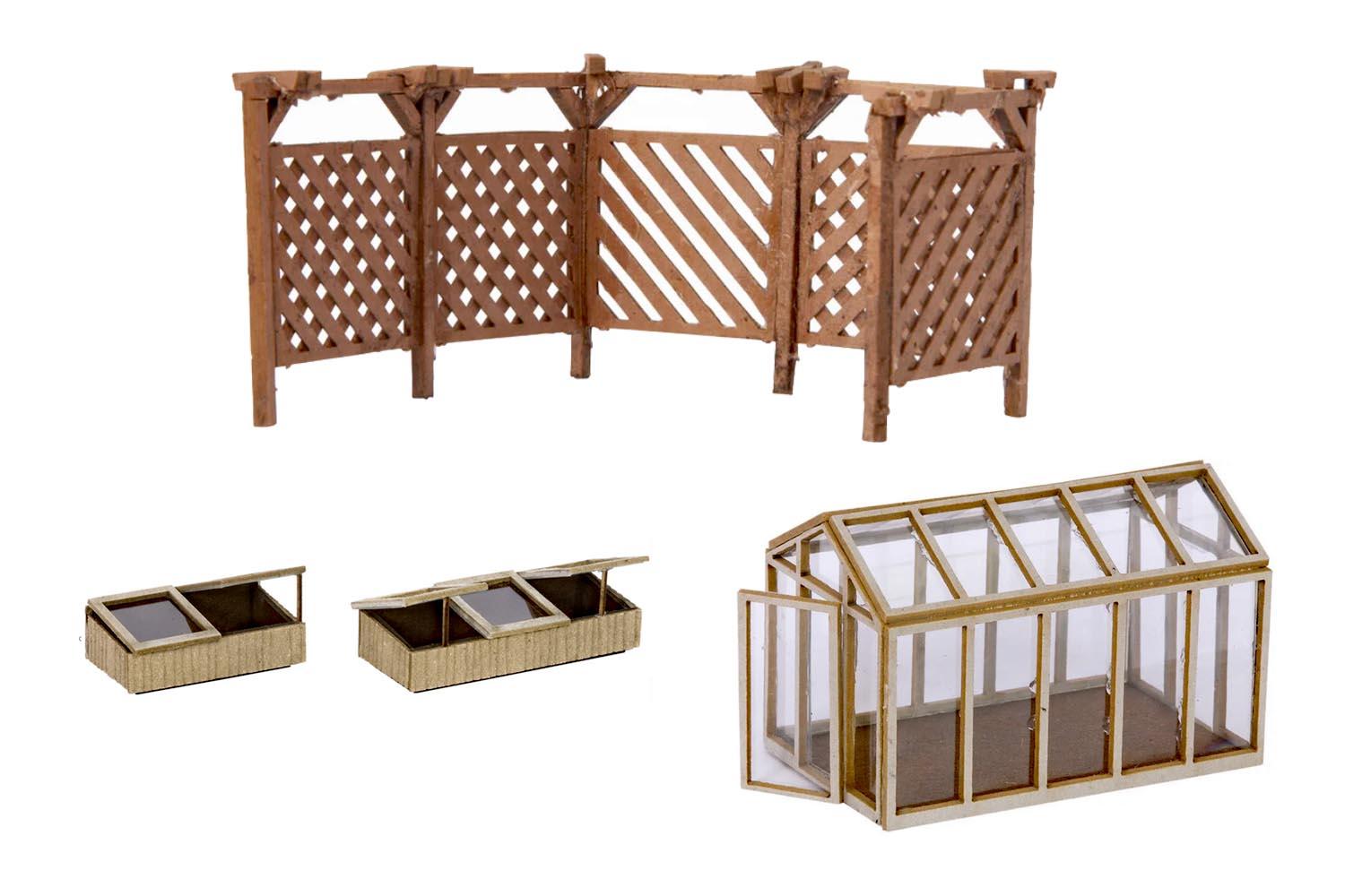 Noch 66805 H0 Laser-Cut Deko-Set "Im Garten"