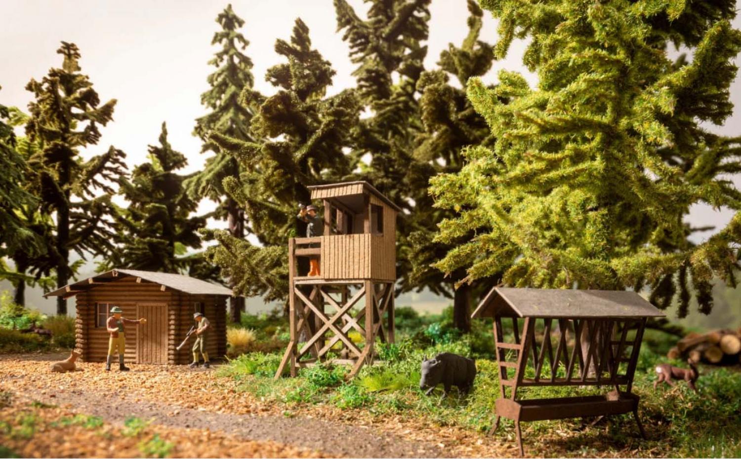 Noch 66806 H0 Laser-Cut Deko-Set "Im Wald"