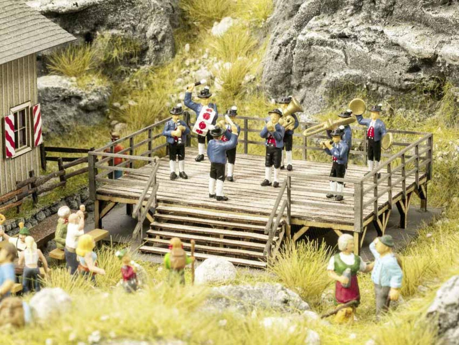 Noch 66826 H0 Festbühne mit micro-sound Blaskapelle