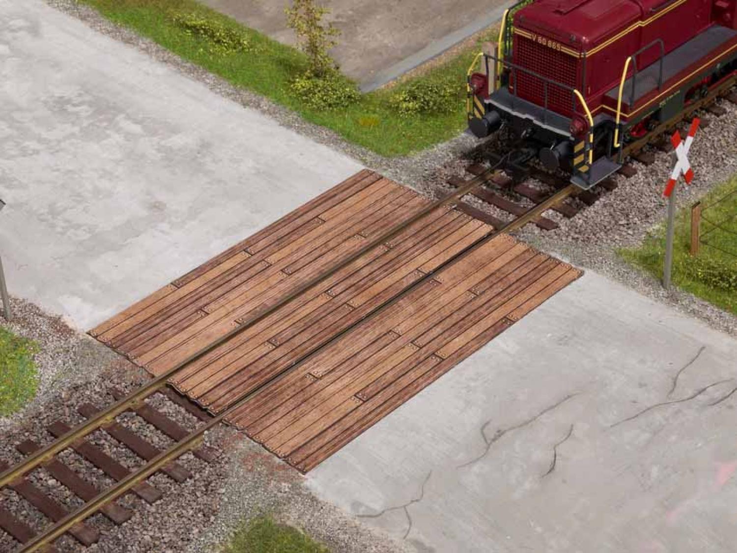 NOCH 67105 Bahnübergang Holzbohlen (Spur 0)