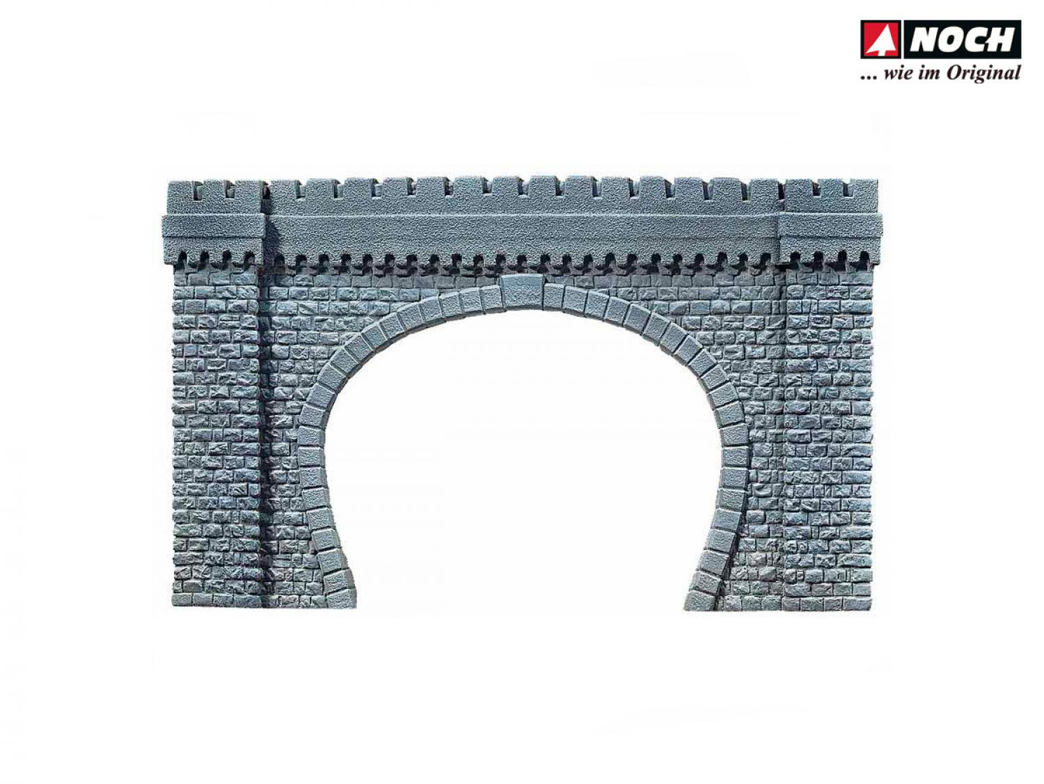 NOCH 67360 Tunnel-Portal 2-gleisig, 64 x 37 cm