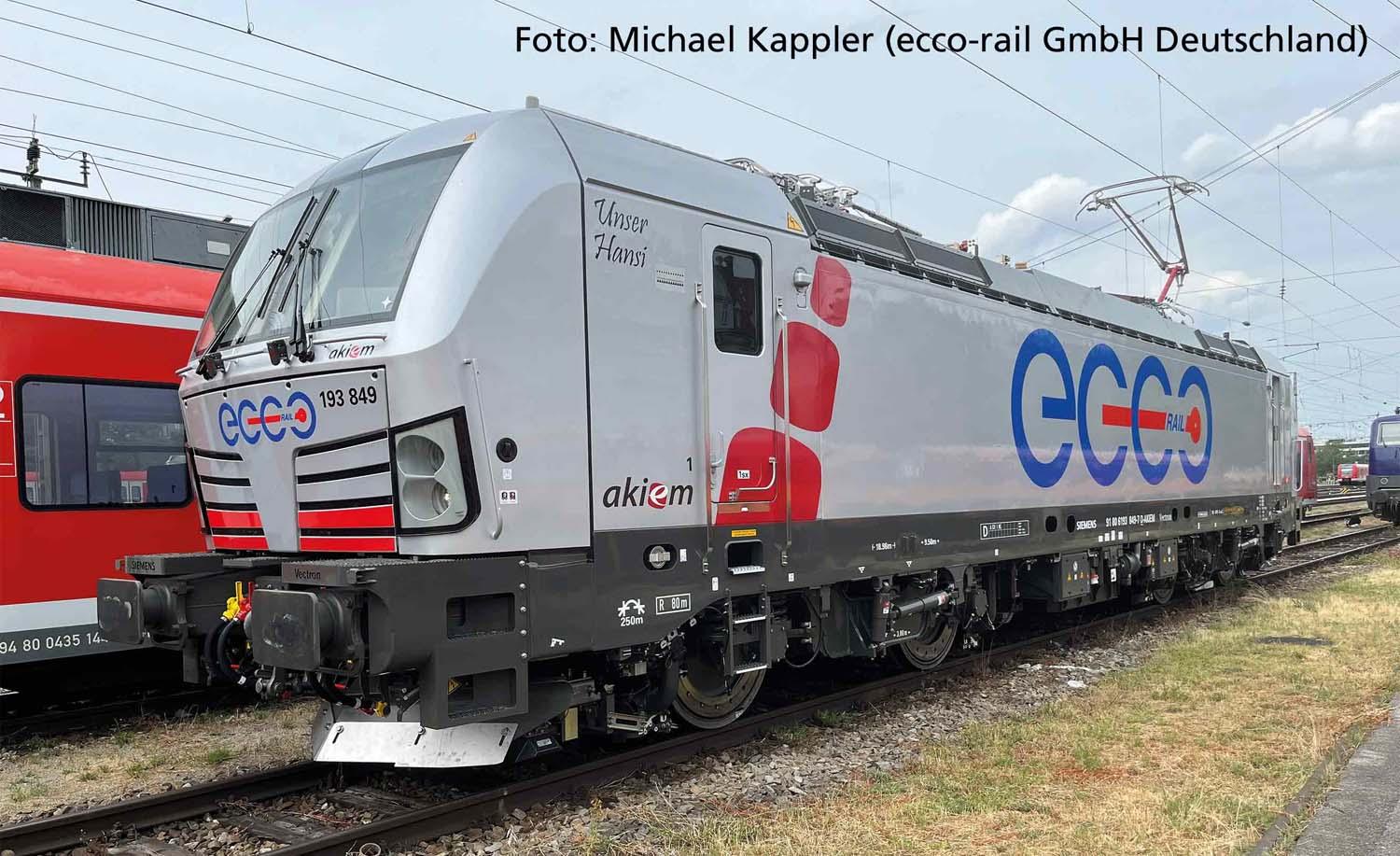 PIKO 21673 E-Lok/Sound BR 193 Ecco-Rail VI + PluX22 Dec.