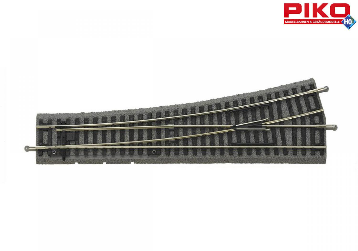 Piko 55420 Weiche mit Bettung Links R9