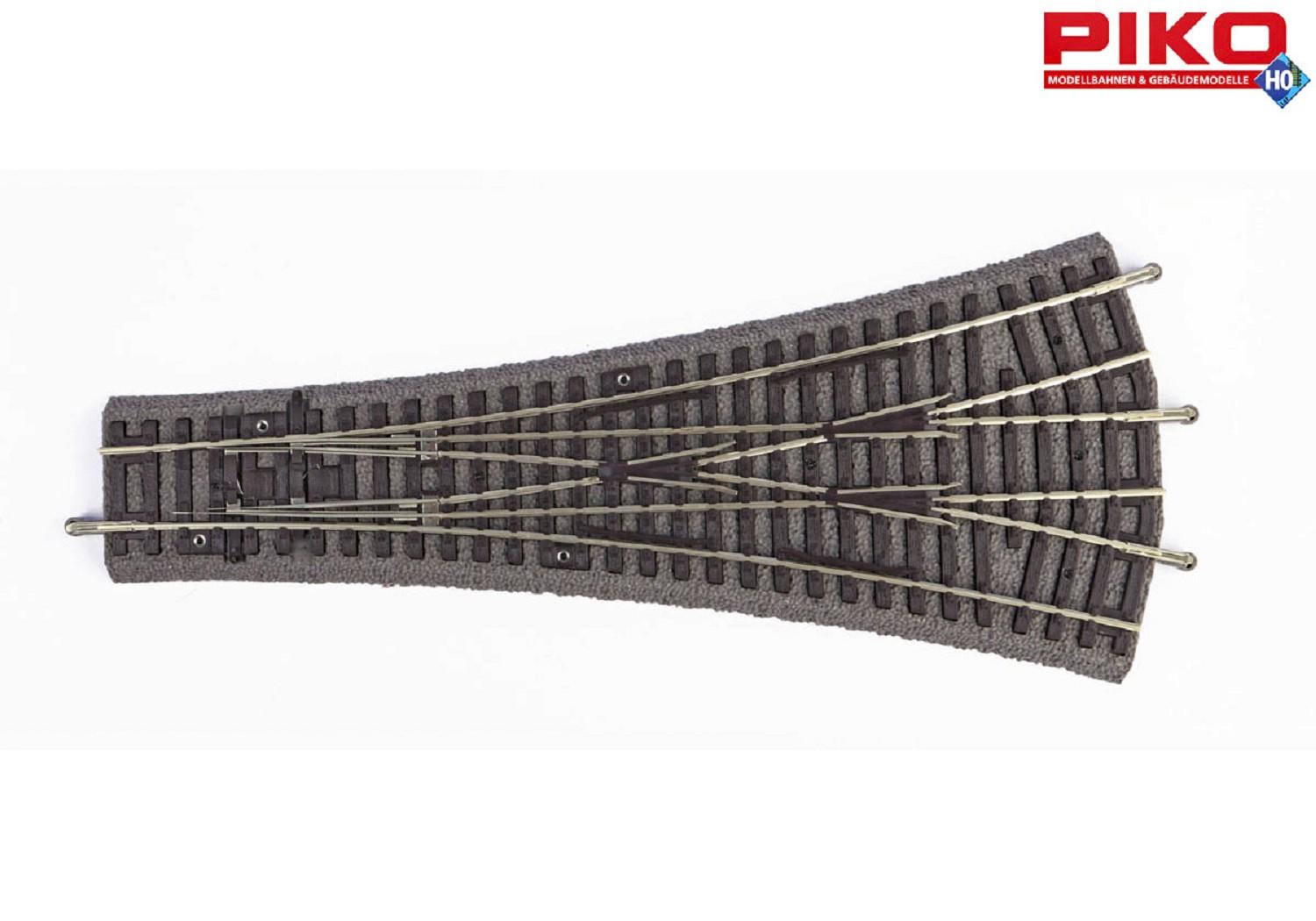 Piko 55425 Gleis m. Bett. 3-Wegeweiche W3