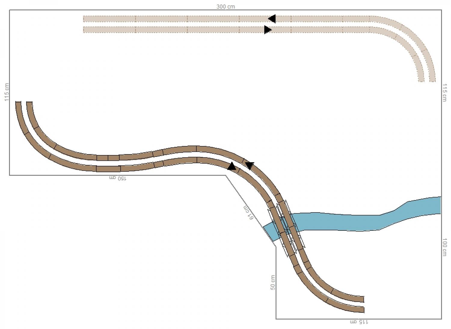 GP3-0080 C-Gleisplan Plottenstein 300x215x115