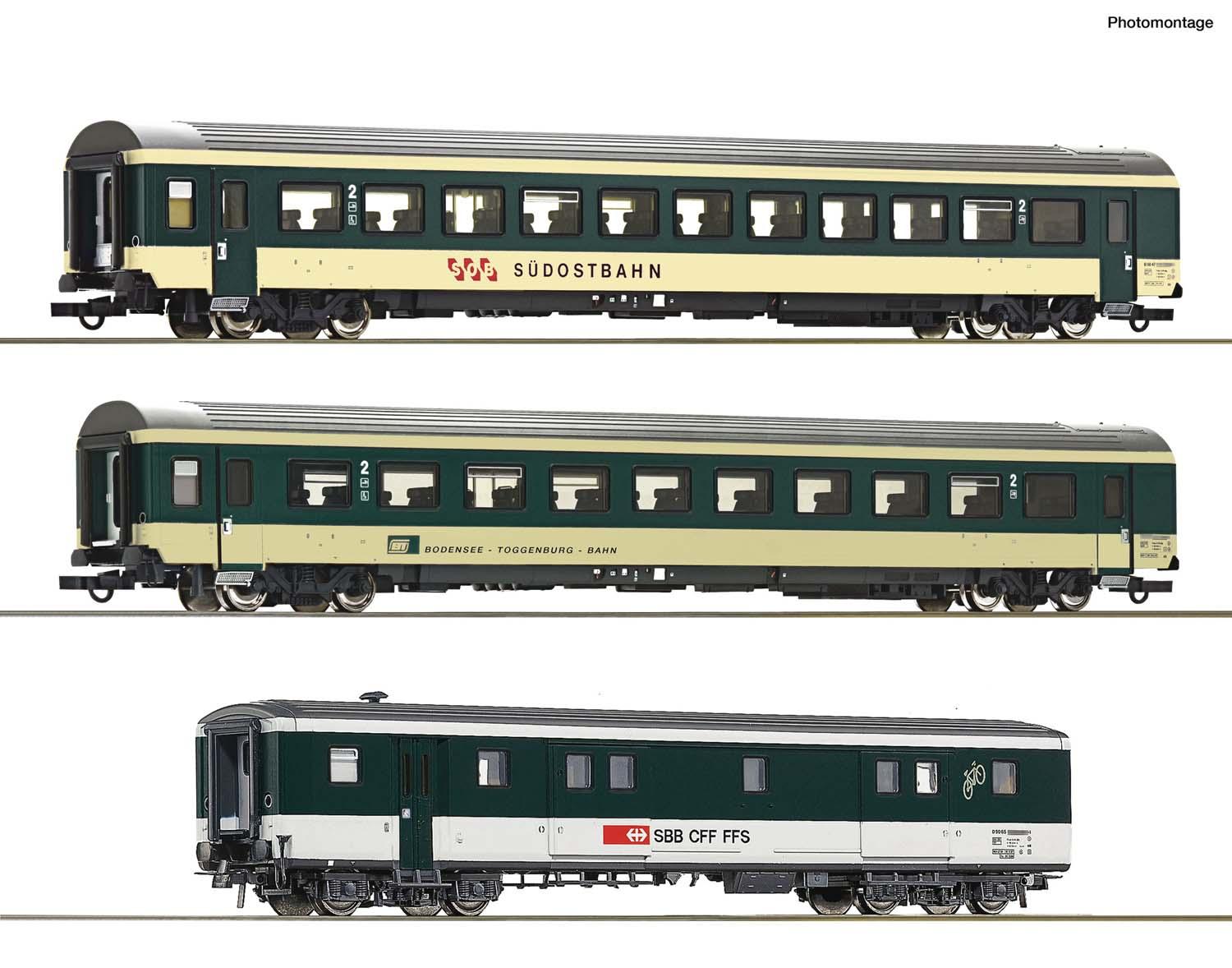 Roco 6200212 3er Set Personenwagen "Voralpen Express" SOB #1