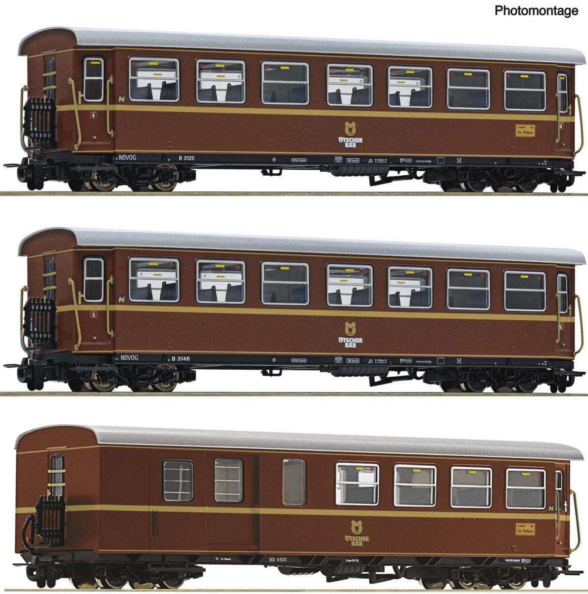 Roco 6240006 Personenwagen Ötscherbär (3er)